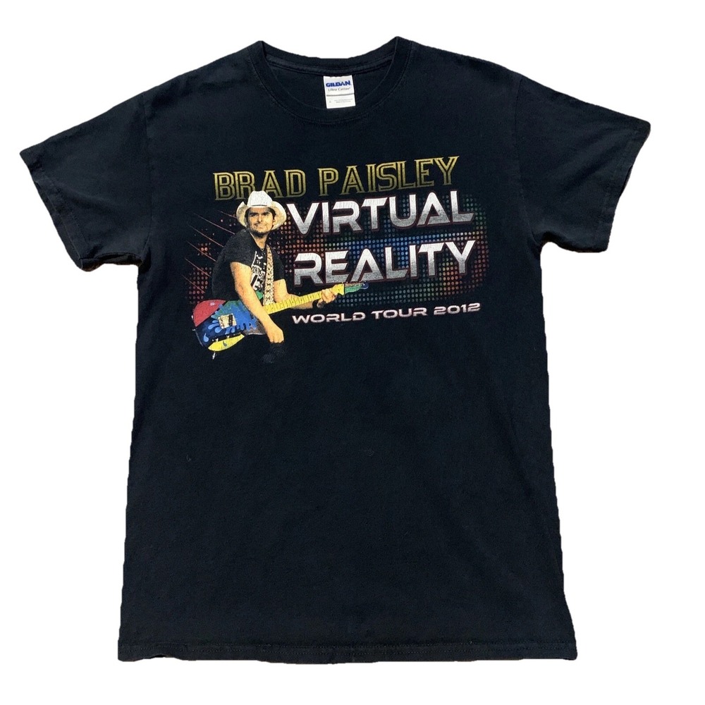 Brad Paisley  Women T-Shirt World Tour 2012 Size S Cotton